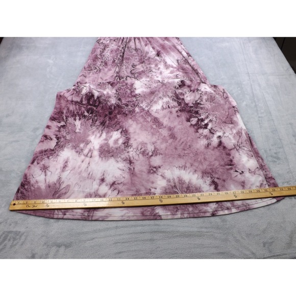 Woosea Maxi Dress Women's Large Purple/Pinkish/White Tie Dye Sleeveless - Picture 4 of 16